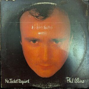Phil Collins No Jacket Required 1985 Vinyl LP Atlantic Record 81240-1 EX/EX